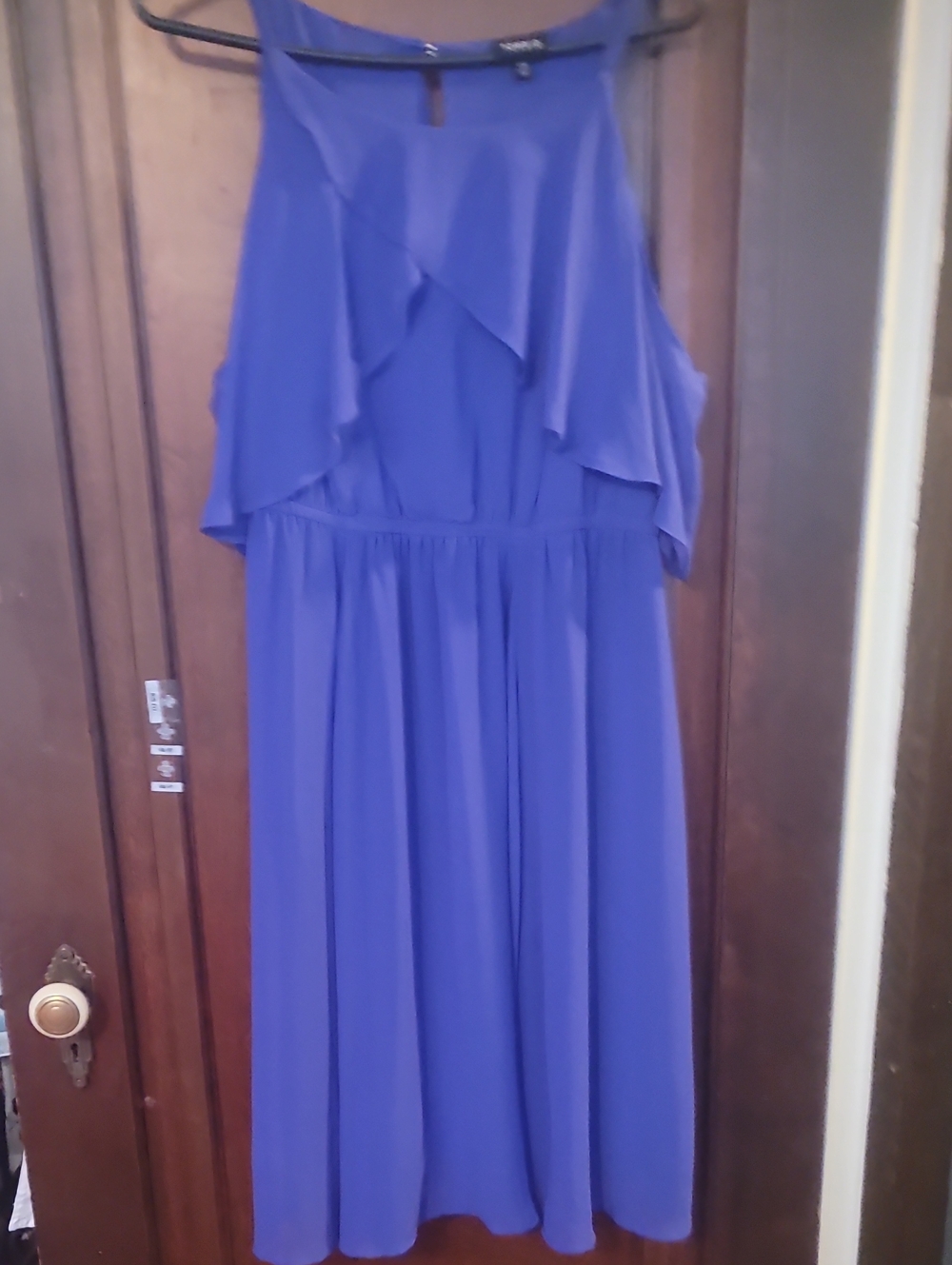 torrid Purple Ruffled Midi Dress